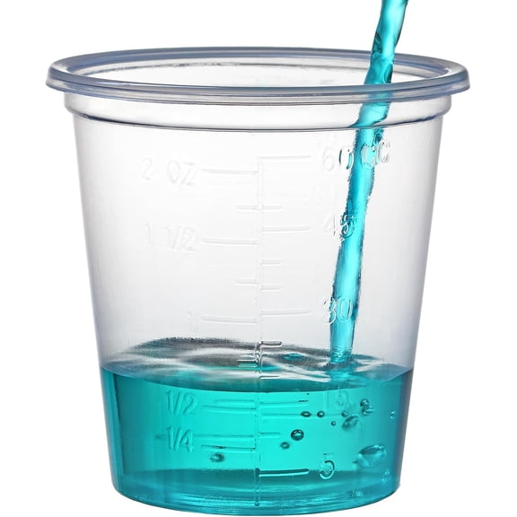 2 Ounce Medicine Cups for Measuring and Dispensing Liquids (50 Cups)
