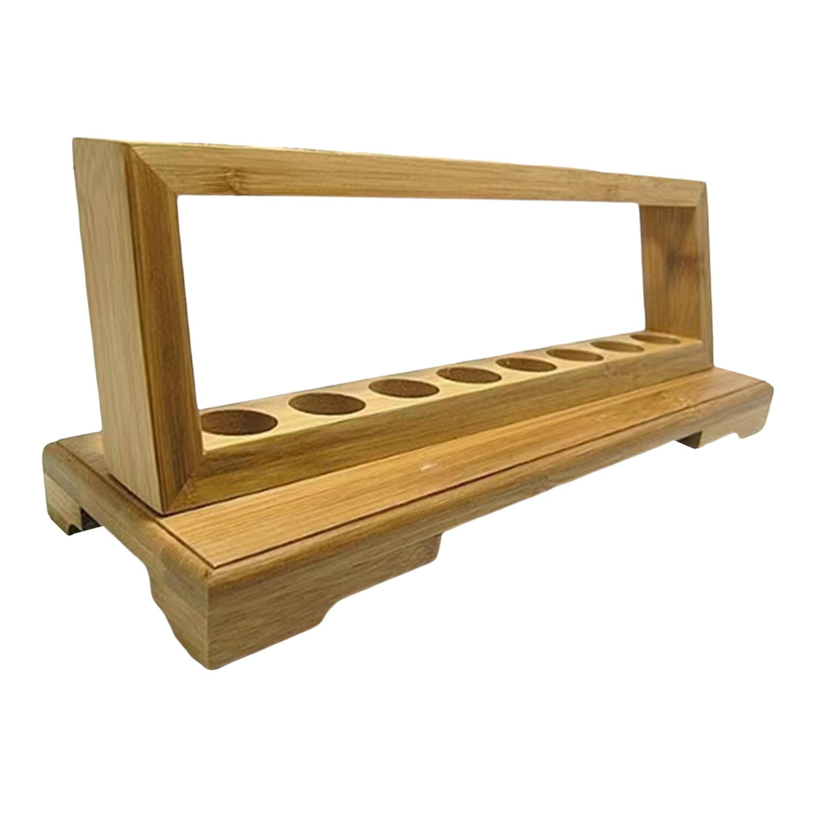 WLPZXP Incense Stick Tube Holder Display Stand Wood Exhibition Tea Display Storage Rack