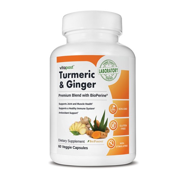 VitaPost Turmeric & Ginger Superfood Blend Supplement with BioPerine
