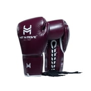 Hit N Move Boxing Gloves - All Day Pro Agility 14oz Red/White - Lace Up