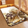 thumbnail image 5 of 1pc Brown Butterfly with Flowers Bathroom Rug Bathroom Decor and Accessories- Durable,Anti Slip,And Quick Drying,Suitable For Indoor/outdoor Use - Perfect For Bathrooms,Bedrooms,Kitchens, 5 of 9