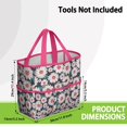 thumbnail image 3 of Daisy Flowers Garden Tools Bag, Water-proof Oxford Garden Tote Home Organizer Gardening Tool Bag Kit Holder with 8 Pockets for Indoor and Outdoor Gardening(Tools Not Included), 3 of 6