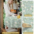 thumbnail image 5 of Pioneer Flower Floral Print Pattern Round Tablecloth 60 X 60 Inch, Wrinkle Resistant Wipeable Table Cloth for Kitchen Dining Picnic Patio Party, 5 of 6