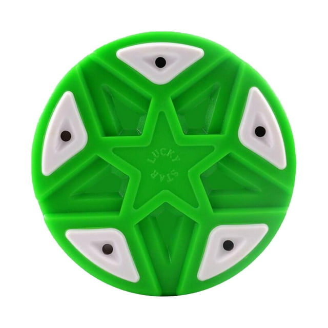 Wweixi Rondelle de Hockey à Roulettes Balle de Hockey de Rue Lisse Intérieur Extérieur Rondelle pour Amateurs de Loisirs Texture Dense Vert 7.6x2.6cm
