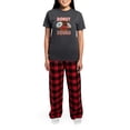 thumbnail image 4 of CafePress - Donut Squad Donut Lover Women's Charcoal Pajamas - Women's Short Sleeve Print T-Shirt and Pants Charcoal Gray Cotton Pajama Set, 4 of 7