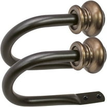 Decopolitan Urn Holdback Pair, Curtain Rod