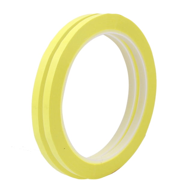 2 Pcs 5mm Ruban Mylar Adhésif Fort Simple Face 50M Longueur Logo Jaune