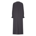 thumbnail image 5 of Sexlip Womens Crew Neck Pocket Loose Longline Kaftan Dress Soft Breathable Modest Casual Daily Dress Gray XXL, 5 of 6