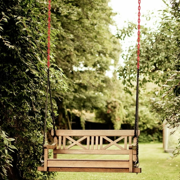 LABELEPH 1Pcs Red Iron Swing Extension Chain for Hammock and Swing Chairs Outdoor Playground Use