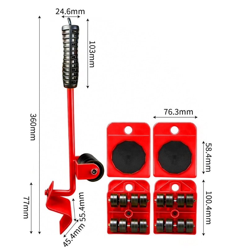Heavy Duty ABS Slider Kit Designed To Move Large Furniture And Appliances Smoothly And Safely Easy Heavy Item Movement