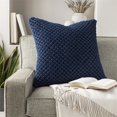 thumbnail image 5 of Godavari GDA-004 22"H x 22"W Square Pillow Kit in Dark Blue and Navy, 5 of 5