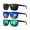 (3 Pack) Black/Dark Blue/Green, variant on KALIYADI Night Vision Polarized Sunglasses for Men, Lightweight Sun Glasses with UV Protection for Driving Fishing Golf