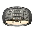 thumbnail image 4 of Everly 6-Light Semi-Flush in Matte Black with Modern Black Rattan, 4 of 7