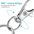 thumbnail image 3 of Silver Swivel Clips 60 Sets 32mm Long Clip 20mm Key Ring, 3 of 6