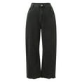 thumbnail image 4 of Hfolob Women's Jeans Women Baggy Wide Leg Jeans Barrel Boyfriend Cropped Hem Denim Pants Classics, 4 of 6