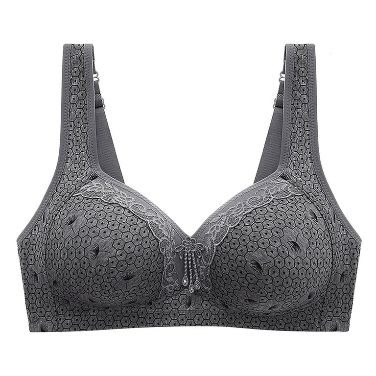Wireless Bra for Women Wire-Free Push-Up Bralettes Lace C 40