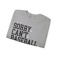 thumbnail image 3 of Sorry Can't Baseball Bye Sweatshirt Funny Baseball Shirt for Baseball Fans, 3 of 6