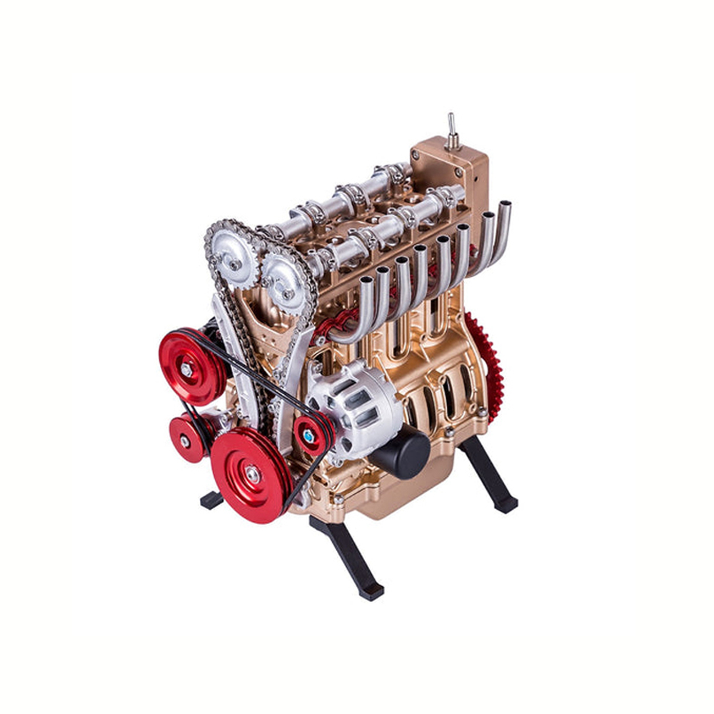 Teching 3D Car Engine Model Kit Assembly Adult Toys Mini Inline 4 Cylinders Engine Education