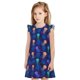 thumbnail image 1 of Fotbe Jellyfish colorful Vestido de Dormir para Niñas de 3 a 10 Años, Mangas Cortas, Estilo Princesa, Pijama Camisón con Mangas Voladas-XX-Large, 1 of 6