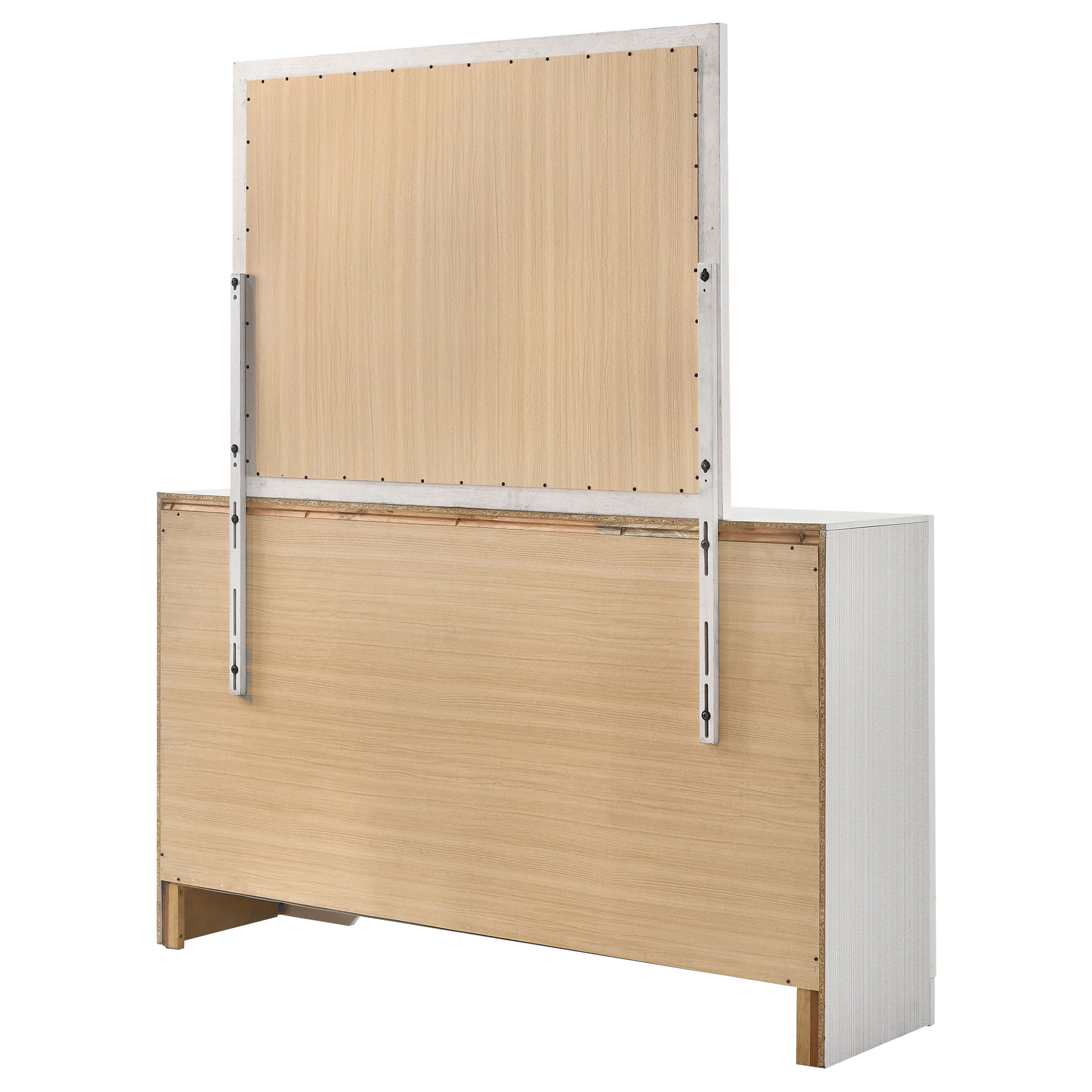 Miranda 9-drawer Dresser with Mirror White