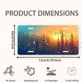 thumbnail image 2 of Forest Sunrise Front License Plate, Metal License Plate, Funny Standard Plates Personalized Novelty Decorative For Men/Women/Boys/Girls Car 6×12 Inch, 2 of 7