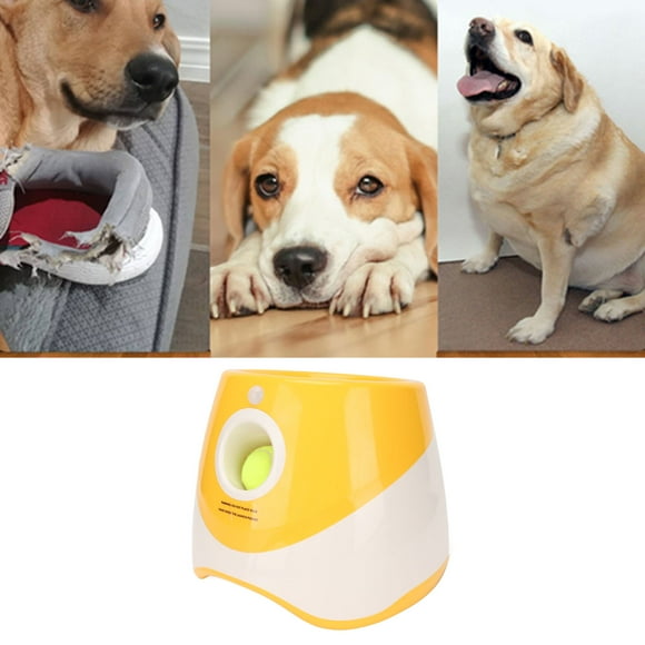 Automatic Tennis Ball Launcher, Interactive Dog Ball Thrower With Three Range, Dog Ball Thrower With 3 Balls Ball Launcher For Dogs That Love Fetch