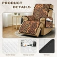 thumbnail image 3 of TSOVTHRID Brown Leopard Lightning Print Recliner Chair Covers Stretch Recliner Slipcovers Reclining Furniture Protector Washable Sofa Couch Cover with Storage Pocket for Pets Dog Cat, 3 of 7