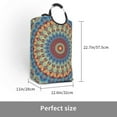 thumbnail image 3 of Bingfone Round Mandala Laundry Hamper,Large Canvas Fabric Lightweight Storage Basket Toy Organizer Dirty Clothes Collapsible, 3 of 6