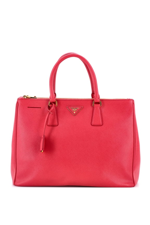 Pre-Owned Double Zip Lux Tote Saffiano Leather Large By Rebag