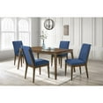 thumbnail image 4 of New Classic Furniture Maggie Solid Wood Dining Chair in Blue (Set of 2), 4 of 9