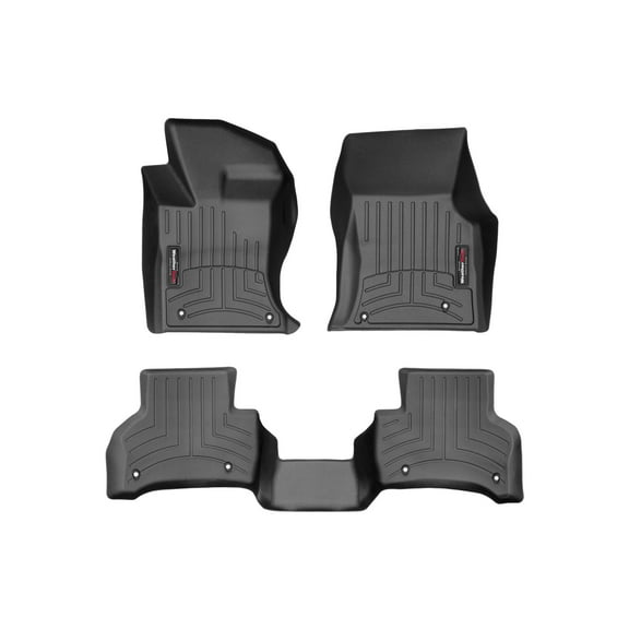 WeatherTech Custom Fit FloorLiners compatible with 2017-2020 Jaguar XE - 1st & 2nd Row, Black