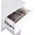 thumbnail image 2 of Dressing Table Set with Mirror 1 Storage Drawer Dressing Table Ottoman Stool Set Modern Bedroom Dressing Table, White, 2 of 2