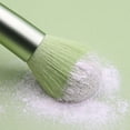 thumbnail image 2 of Nvzi Juego de brochas de maquillaje, kit de 8 brochas de maquillaje de viaje, brochas cosméticas para base de maquillaje, rubor, sombra de ojos con bolsa de almacenamiento (verde claro), 2 of 4