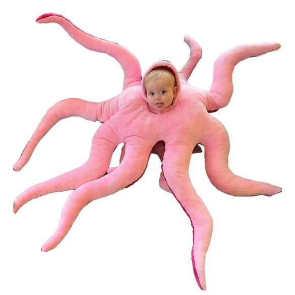 WIFKLSIIPG Toy Box for Boys Stuffed Animal Toy Funny Kids Creative Wearable OctopusPlush Toy Birthday Party Gift
