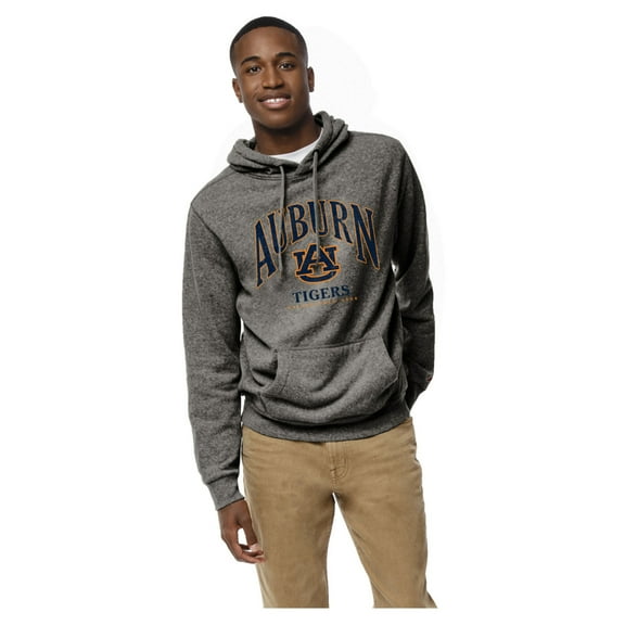 Men's League Collegiate Wear Heather Gray Auburn Tigers Heritage Tri-Blend Pullover Hoodie