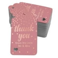 thumbnail image 1 of Inkdotpot Rose Gold Foil Paper Hang Tags ThankYou From The New Wedding Favor Tags 100 Pack, 1 of 6
