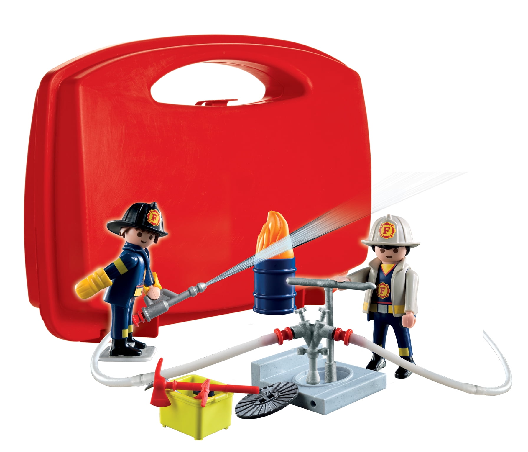 PLAYMOBIL "Fire" Carrying Case Large Free Shipping 