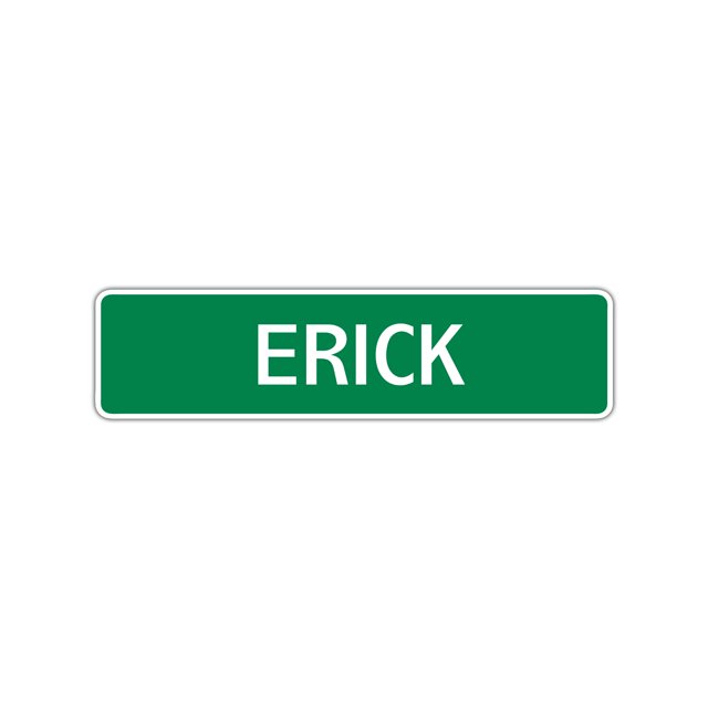 Erick Boys Letter Printed Label Indoor Outdoor Children Name Wall