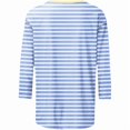 thumbnail image 4 of 3/4 T Shirts for Womens Crew Neck T-Shirts Loose Fit Pullover Dressy Basics Tunic Tops Solid Color Casual Loose Business Work Fall Tees Blouses, 4 of 5