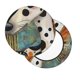 thumbnail image 2 of Disketp Abstract Dalmatian Art Funda Redonda para Taburete, Funda de Cojín para Silla de Bar Suave y Elástica-12 inch, 2 of 7