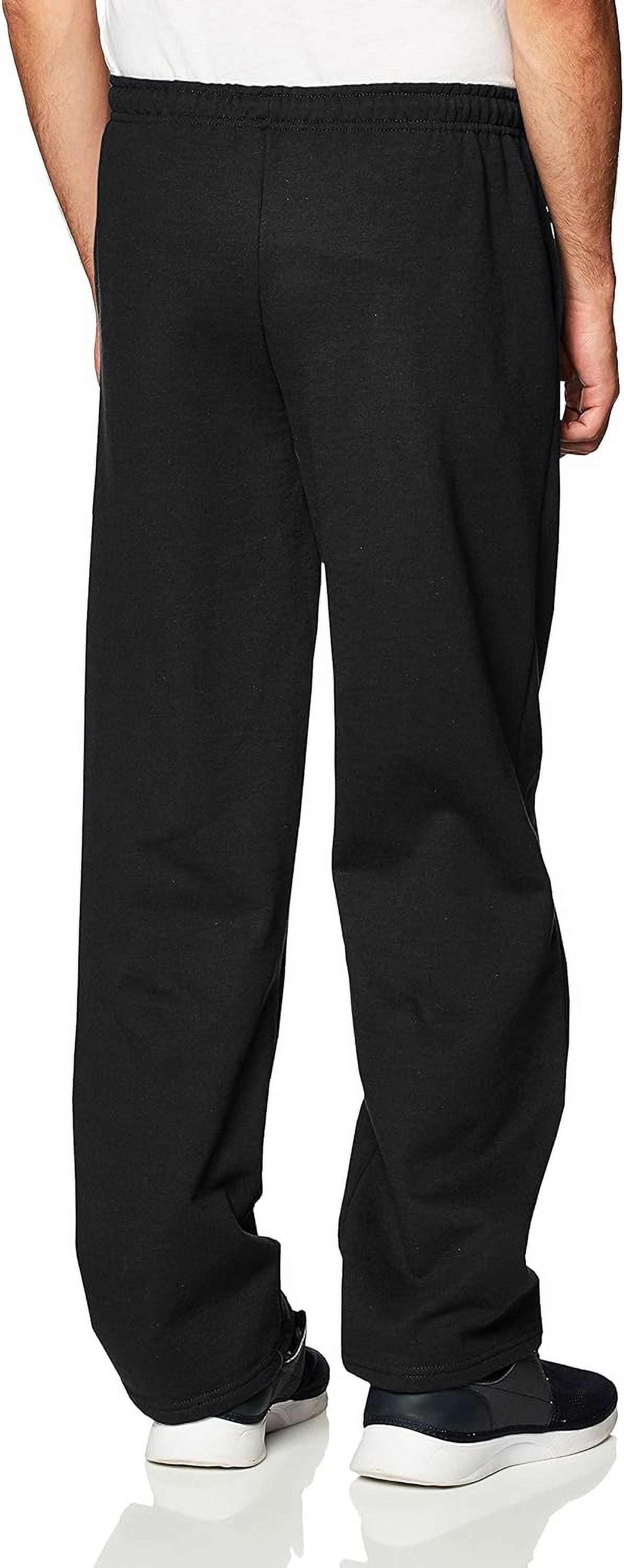 The Gildan Adult Heavy Blend 8 oz Open-Bottom Sweatpants with Pockets -  SPORT GREY - 4XL 