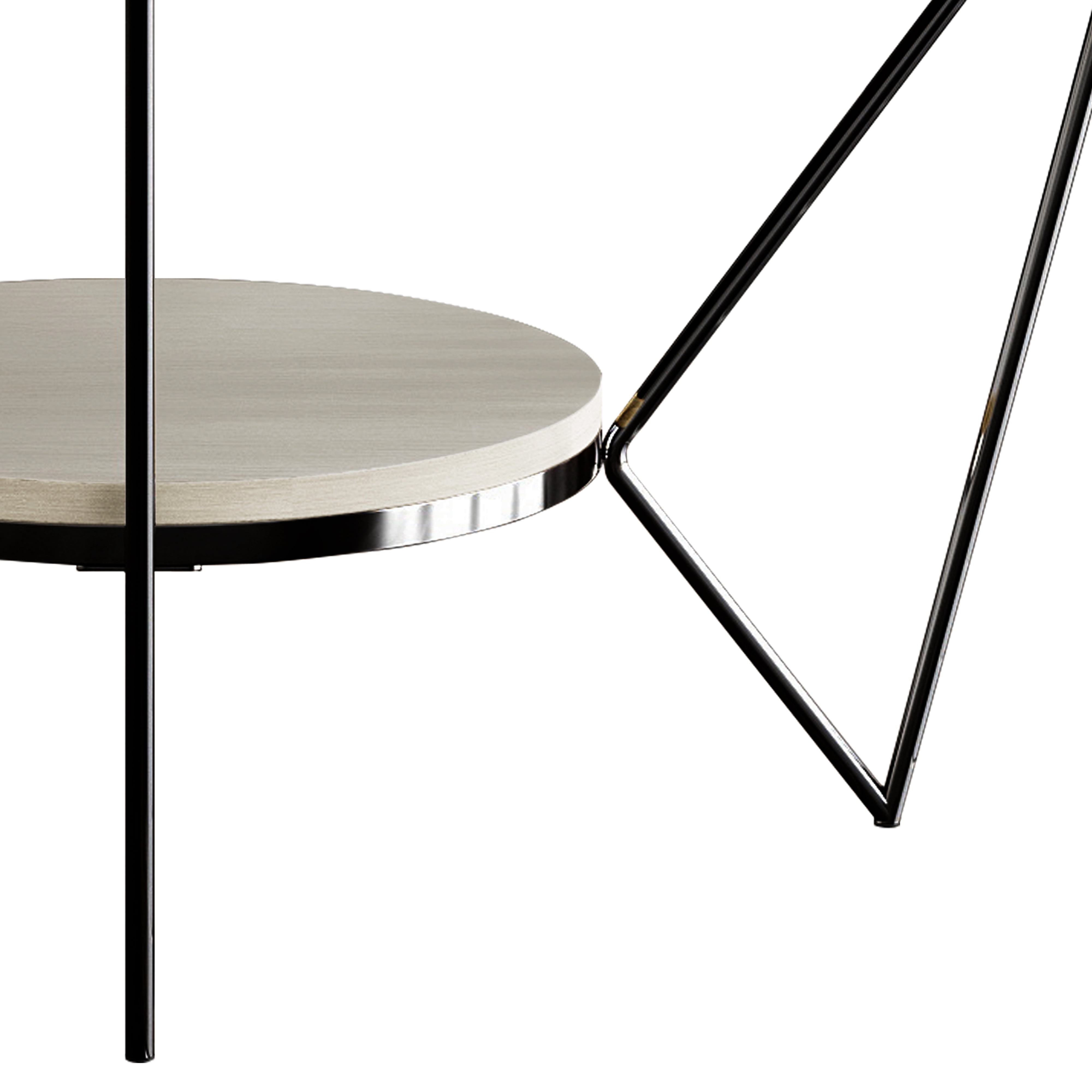 Castle Place Modern 3- Pieces Coffee Table Set, Light Grey