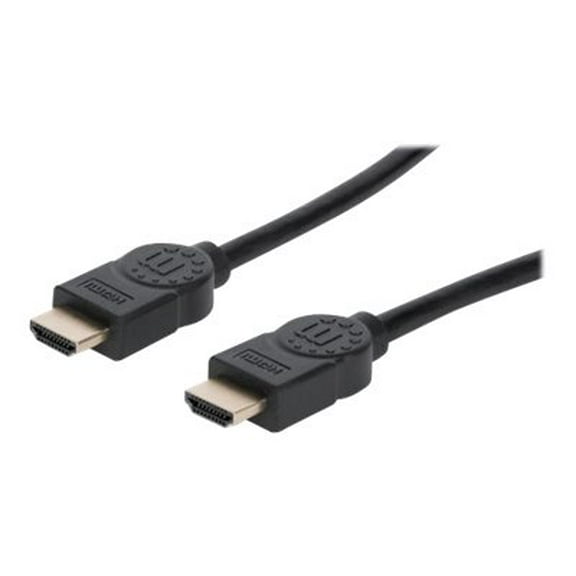 Manhattan 4K@60Hz Certified Premium High Speed HDMI Cable, HDMI Male to Male, 10 ft., 18 Gbps, Black