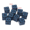 thumbnail image 2 of ZPAQI 10 Pcs Acrylic 6 Sided Square Edged Dices for Table Game, Classroom Teaching, 2 of 15
