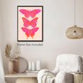 thumbnail image 6 of Funky Pink Orange Butterfly Canvas Wall Art, Maximalist Trendy Preppy Butterflies Poster for Girls Bedroom, Cute College Dorm Apartment Wall Decor, Hot Pink Girly Art Print 12x16in Unframed, 6 of 18