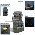 thumbnail image 4 of Sunnydaze Towering Cave Waterfall Indoor Tabletop Fountain with LED - 14", 4 of 9