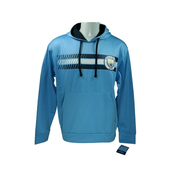 Manchester City F.C. Front Fleece Jacket Sweatshirt Official License Soccer Hoodie Large 016
