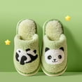 thumbnail image 6 of JAHH Children Boys Girls Winter Slippers Anti Slip Indoor Shoes Big Kids Adult Cotton Slippers for Toddler/Little Kid/Big Kid(7.8 Years,Green), 6 of 9