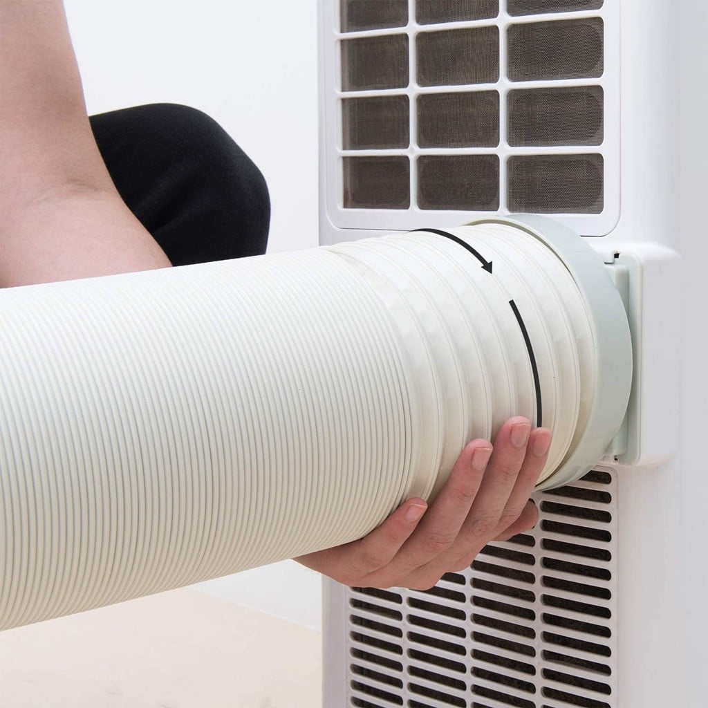 Dezsed Portable Air Conditioner Universal Exhaust Hose Universal Portable Air Conditioner Hose 5.9 Inch Diameter with Clockwise Thread White A