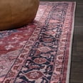 thumbnail image 6 of JONATHAN Y WASHABLE 5 x 8 Area Rug, Maris Ornate Medallion - Red/Black/Blue, WSH109F-5, 6 of 10